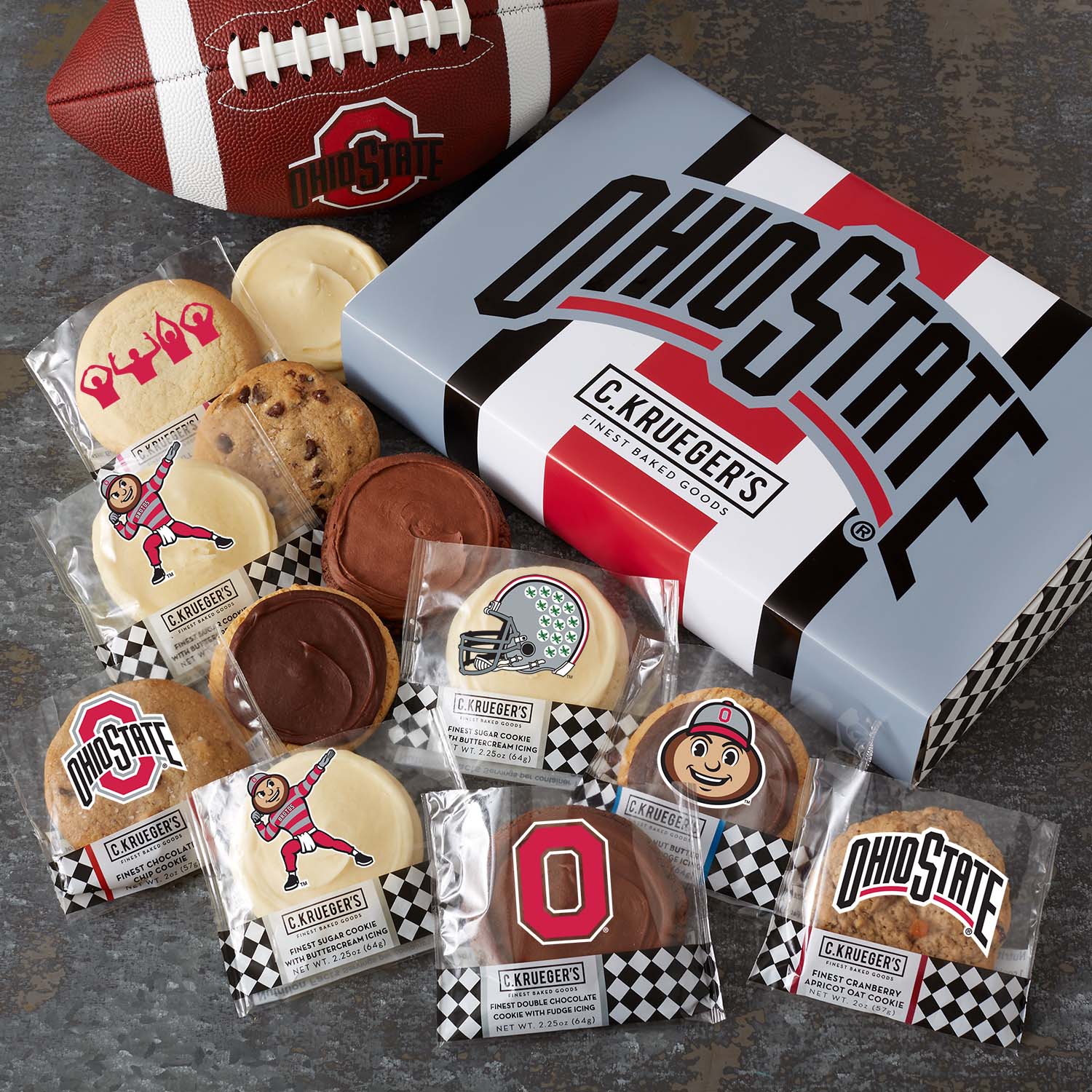 OSU Brutus Buckeye Cookie Gift Box - Assorted Flavors – C.KRUEGER'S