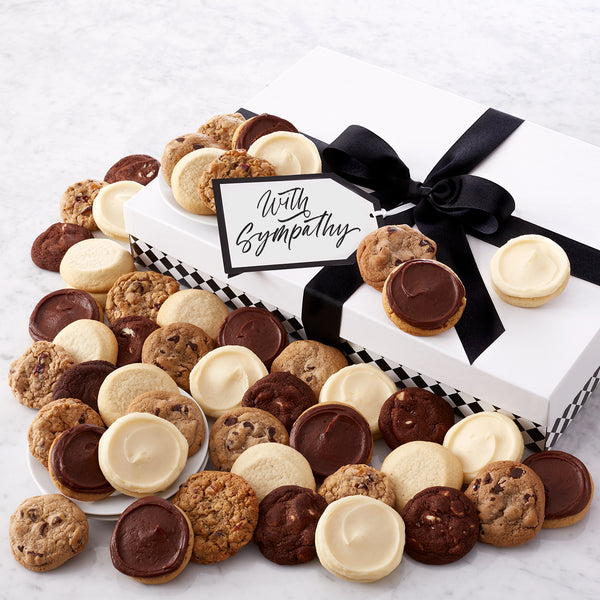 Sympathy Four Dozen Mini Cookies Gift Luxe Box
