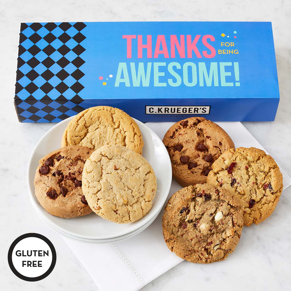 Gluten Free Thanks For Being Awesome Half Dozen Cookie Sampler