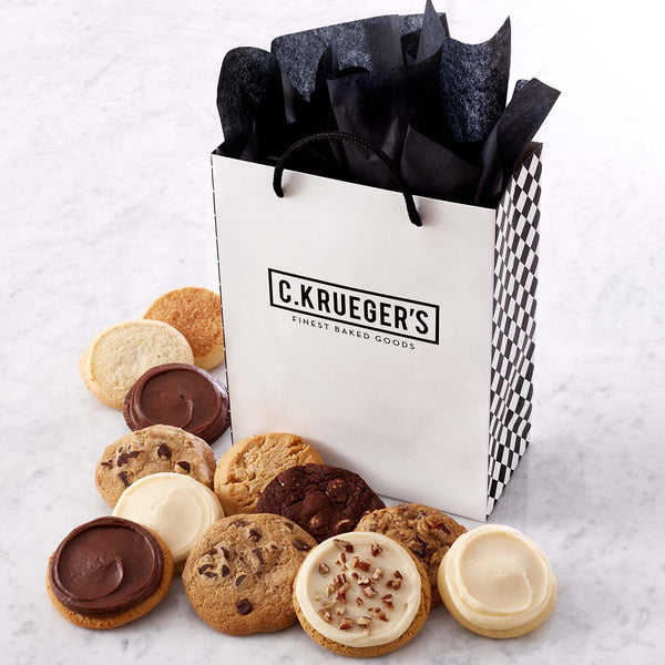 Every Occasion One Dozen Cookies Gift Bag - Select Your Message