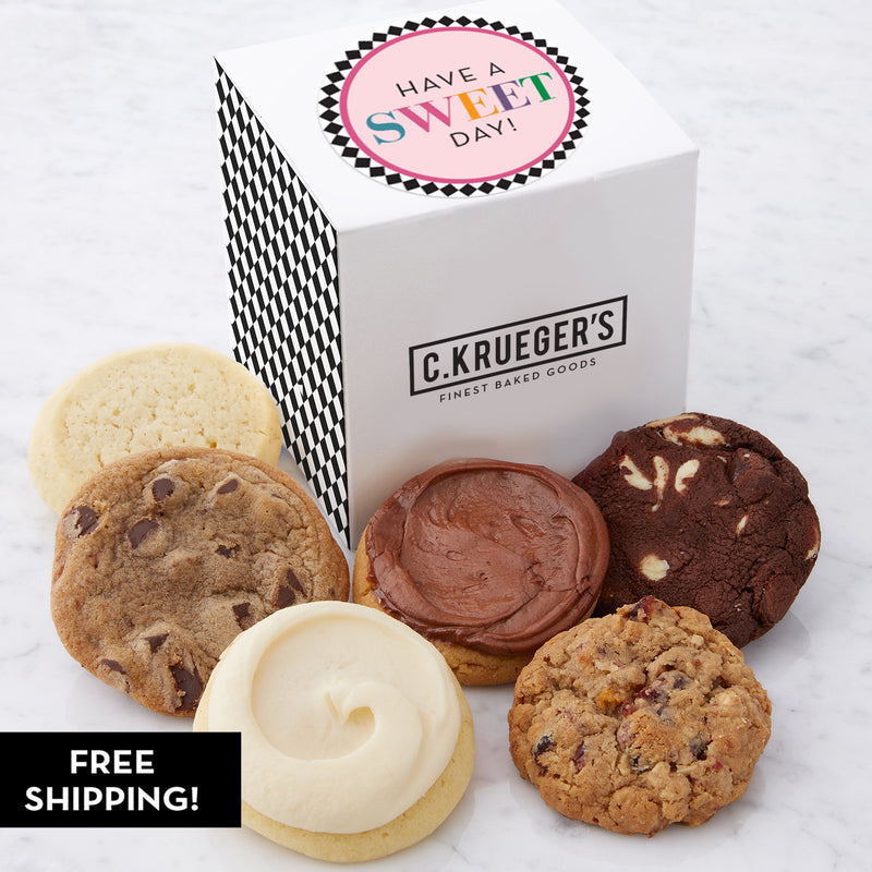 Have A Sweet Day Half Dozen Mini Cookie Gift Box Assorted Flavors