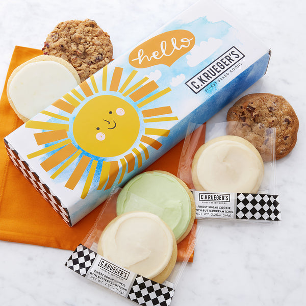 Hello Sunshine Half Dozen Sampler - Assorted Cookies