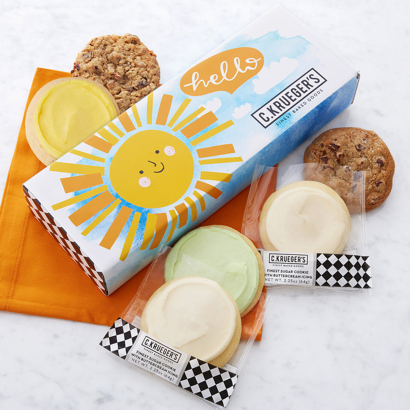Hello Sunshine Half Dozen Sampler - Assorted Cookies