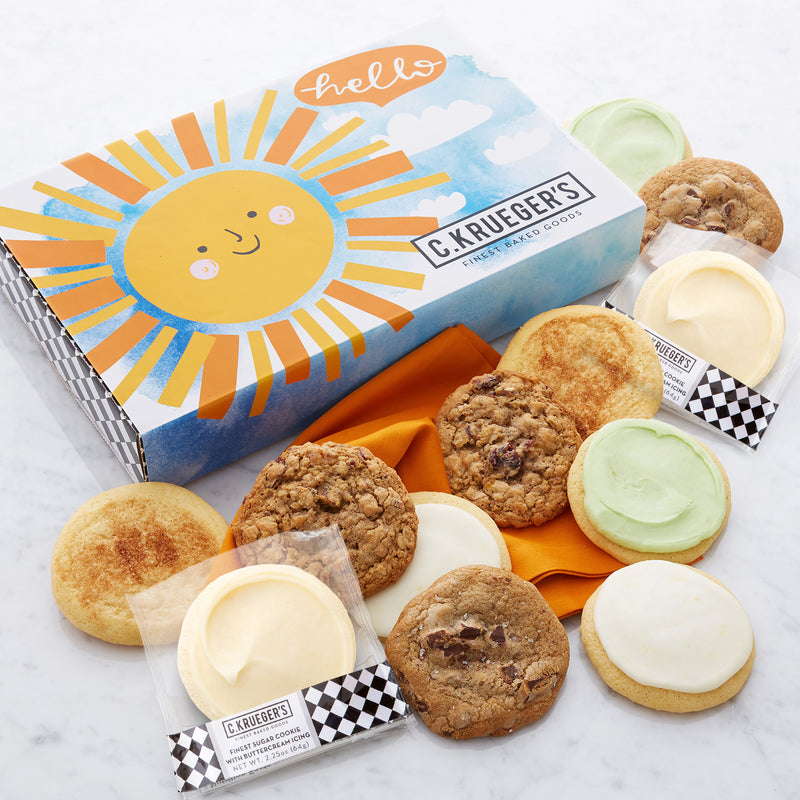 Hello Sunshine Cookie Gift Boxes - Assorted Cookies