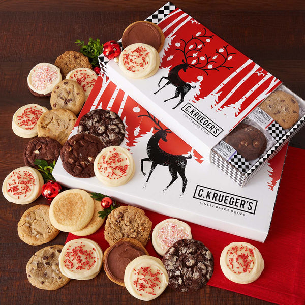 Winter Deer Cookie Gift Boxes - Select Your Cookies