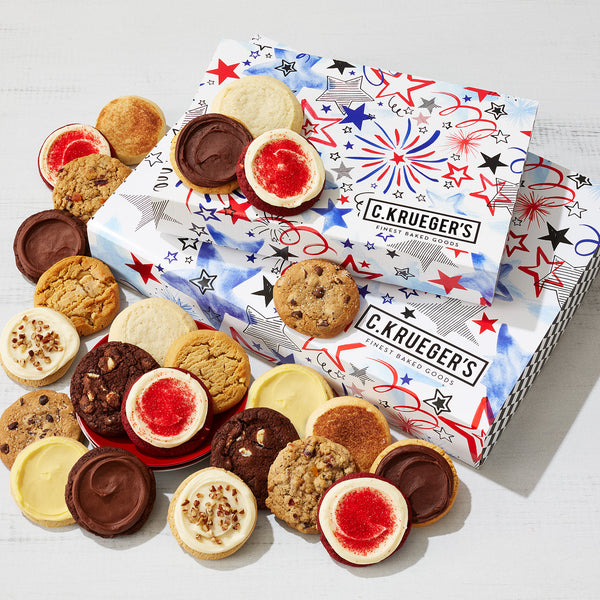 Patriotic Cookie Gift Boxes – Assorted Cookies