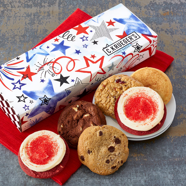 Half Dozen Patriotic Sampler - Assorted Cookies
