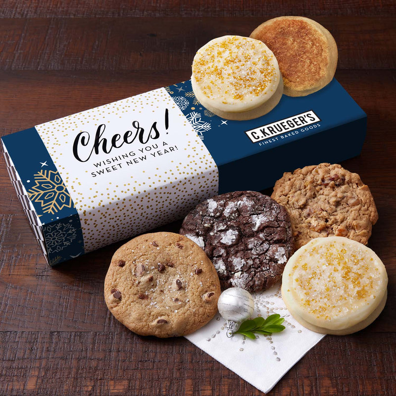 New Year's Eve Half Dozen Cookie Sampler - Assorted Cookies