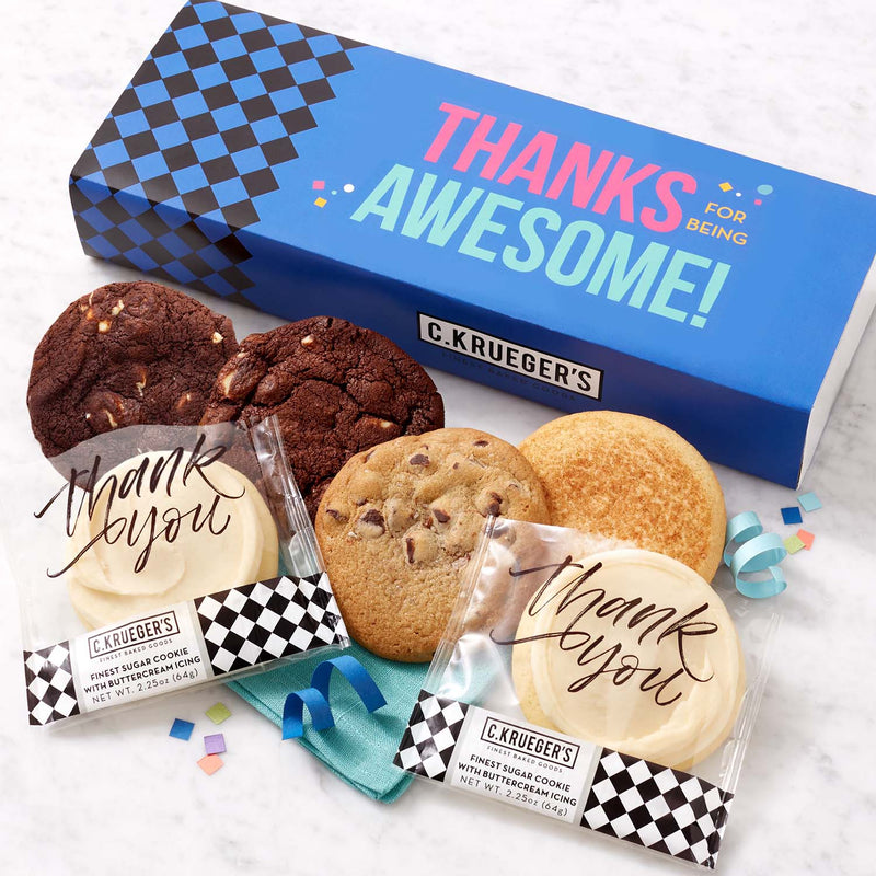 Thanks For Being Awesome Half Dozen Cookie Gift - Select Your Own