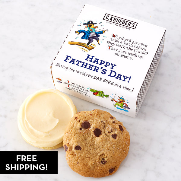 Father's Day Dad Jokes Duo Cookie Sampler - Assorted Cookies