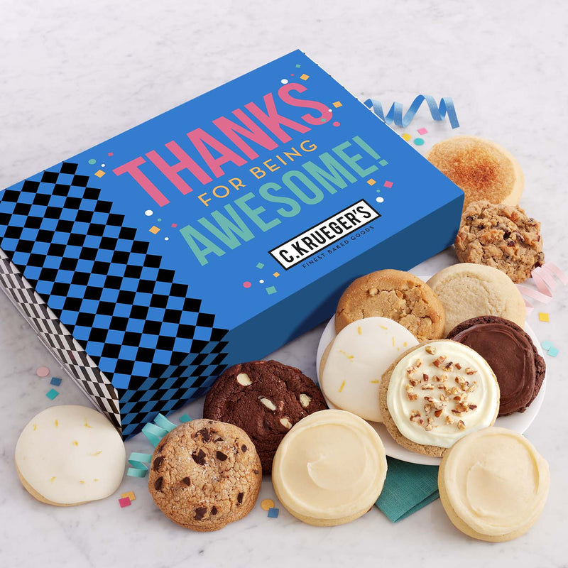 Thanks for Being Awesome Cookie Gift Boxes - Assorted Cookies