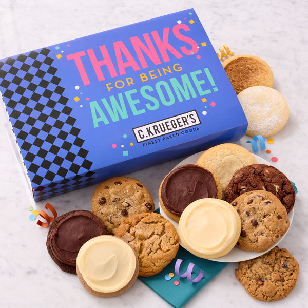 Thanks for Being Awesome Cookie Gift Boxes - Assorted Cookies