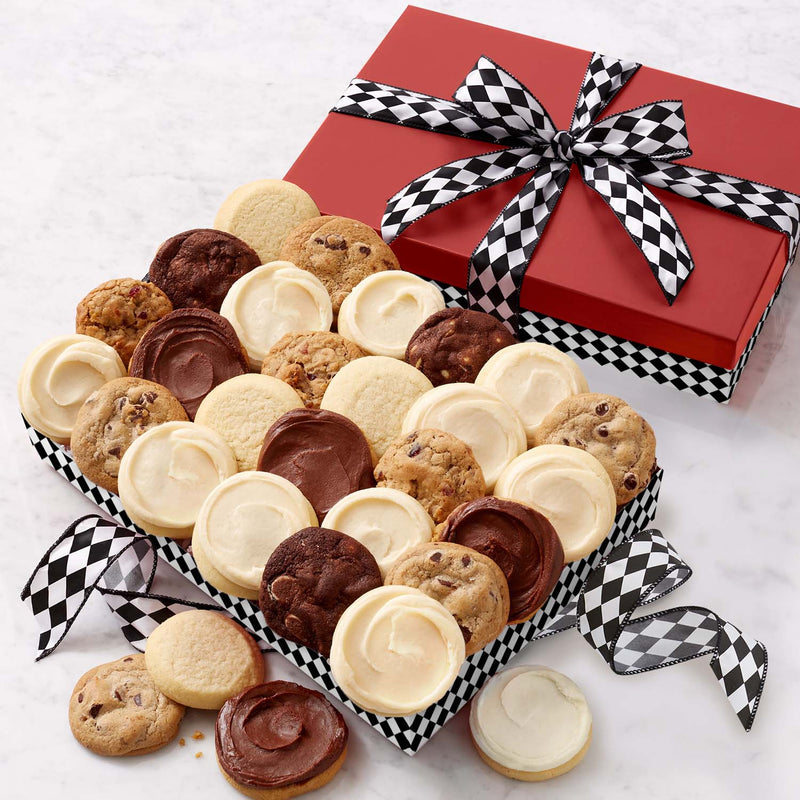 Red Luxe Gift Box - Assorted Mini Cookies