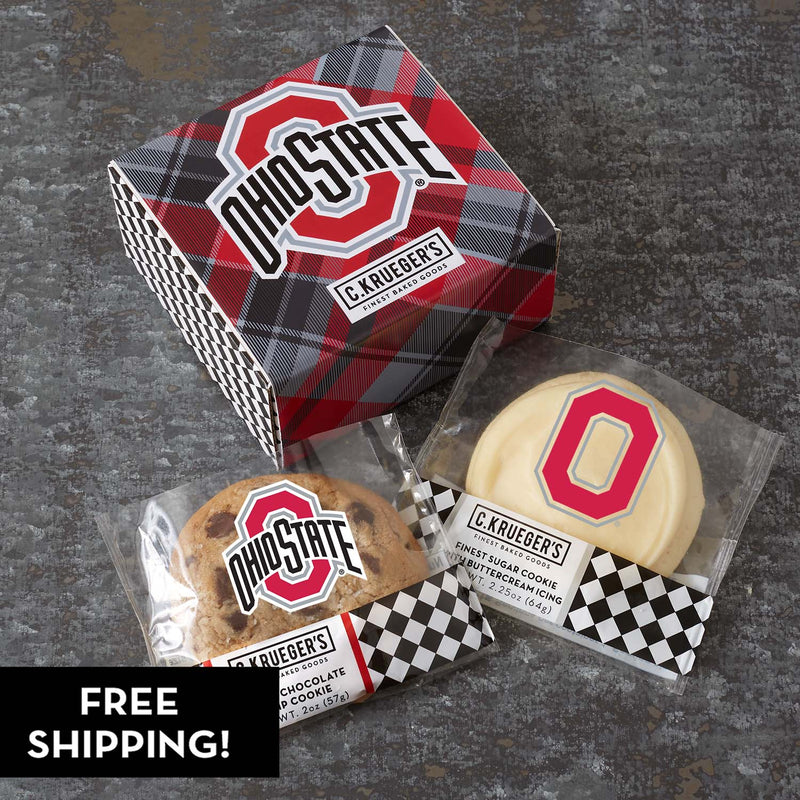 OSU Scarlet & Grey Duo Cookie Sampler - Assorted Cookies