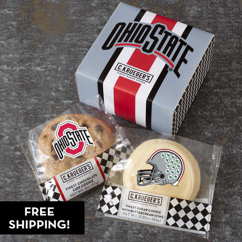 OSU Striped Duo Cookie Sampler - Assorted Cookies