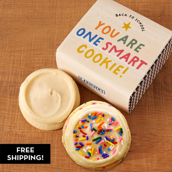 One Smart Cookie Duo Cookie Gift Box Sampler - Iced Cookies – C