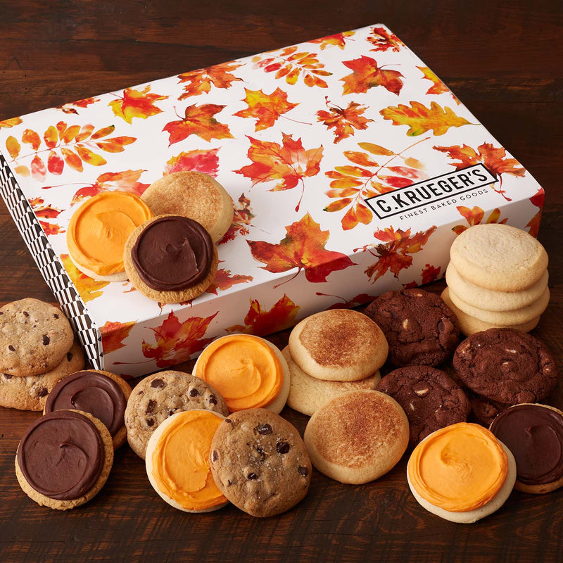Falling Leaves Cookie Gift Box - Select Your Flavors