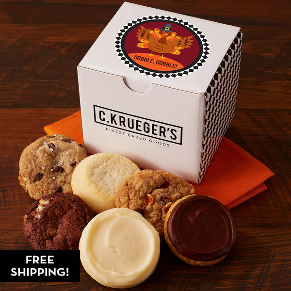 Thanksgiving Mini Cube Sampler - Assorted Mini Cookies