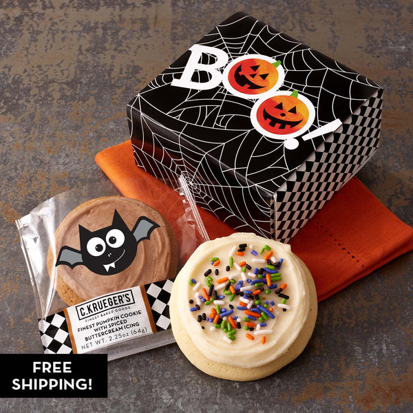 Boo To You Duo Cookie Box - Iced