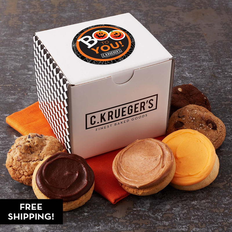 Boo to You Mini Cube Sampler – Assorted Mini Cookies