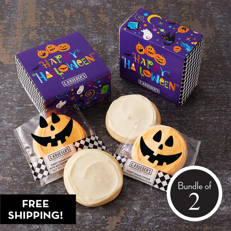 Bundle of 2: Spooktacular Duo Sampler - Iced Cookies with Messages