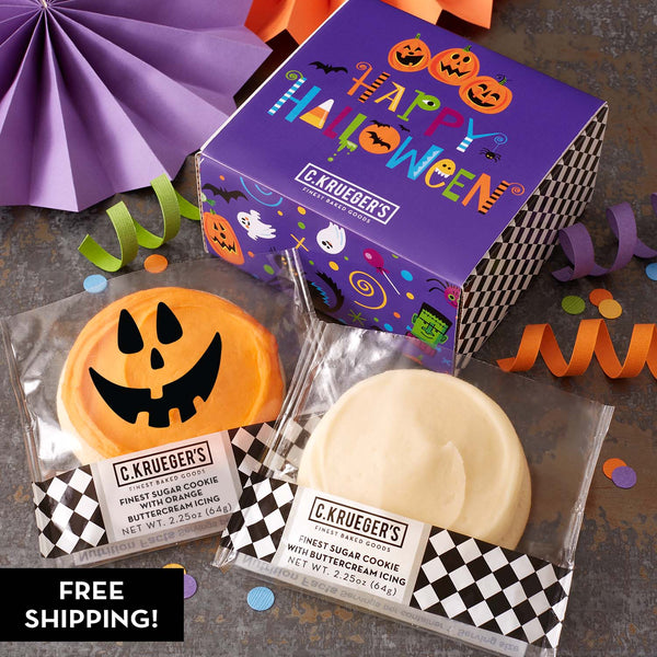 Spooktacular Duo Sampler - Iced Cookies with Messages