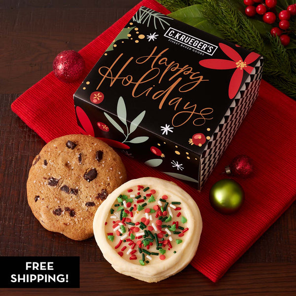 Winterberry Duo Cookie Gift - Assorted Cookies