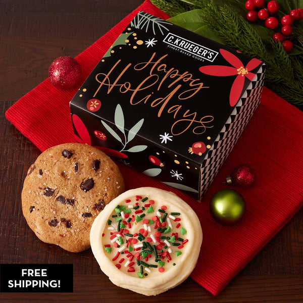 Winterberry Duo Cookie Gift - Assorted