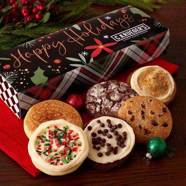 - Winterberry "Happy Holidays" Half Dozen Cookie Sampler