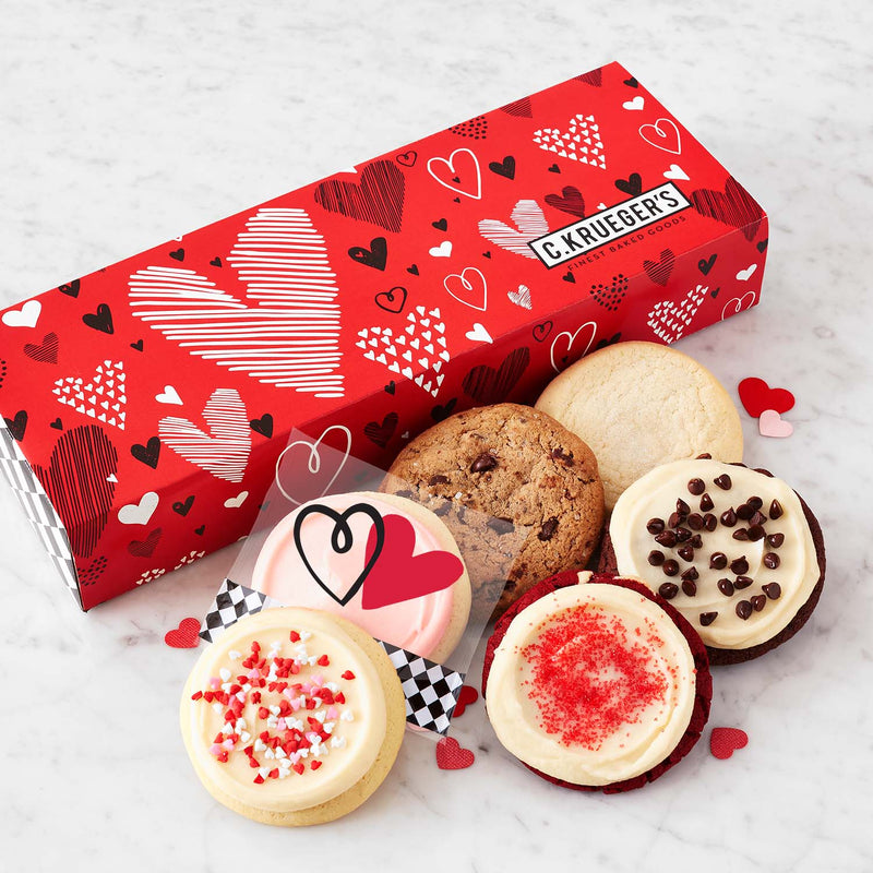 Sweetest Hearts Half Dozen Sampler - Assorted Cookies