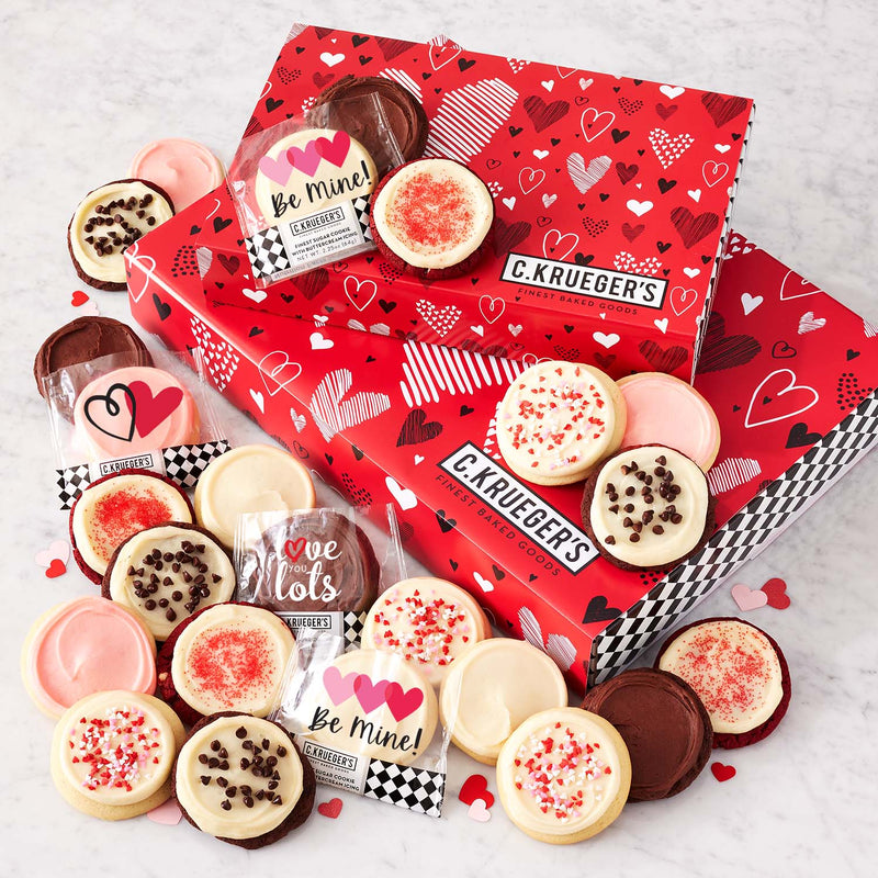 Sweetest Hearts Gift Boxes - Buttercream Iced Cookies