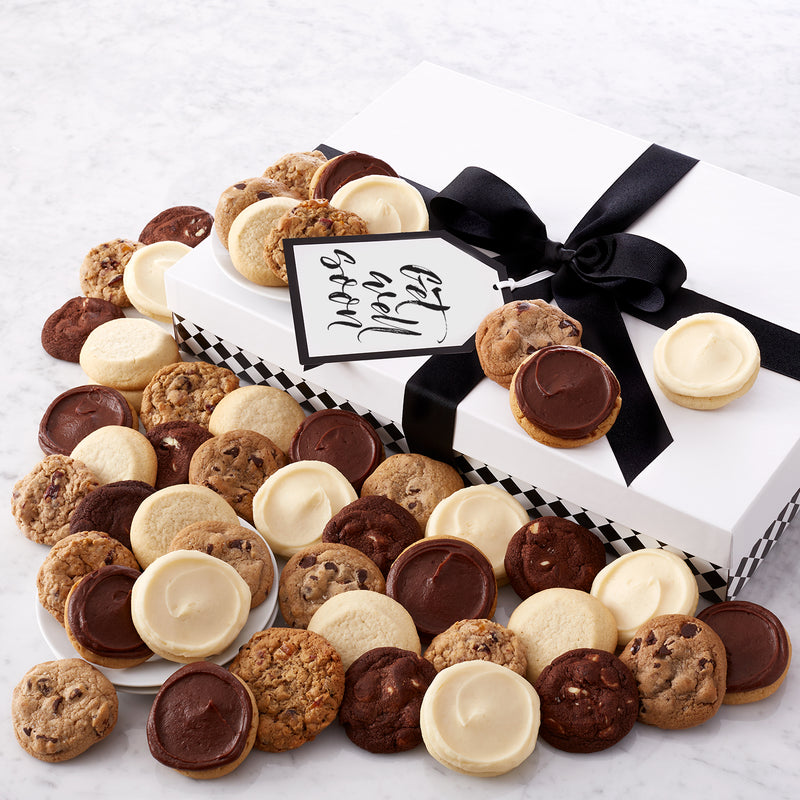 Get Well Four Dozen Mini Cookies Luxe Gift Box