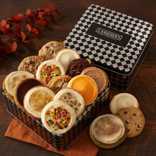 Fall Cookie Gift Tin - Assorted Cookies