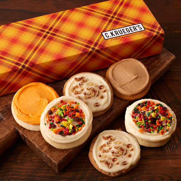 Fall Plaid Half Dozen Sampler - Select Your Cookies