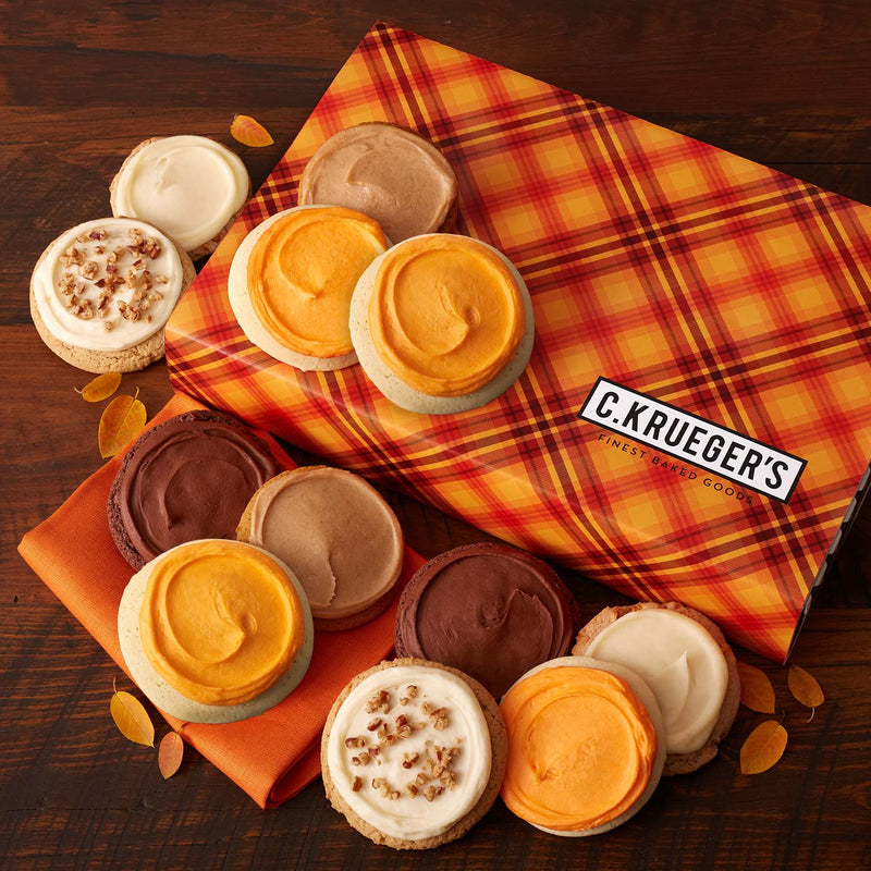 Fall Plaid Gift Box - Select Your Cookies