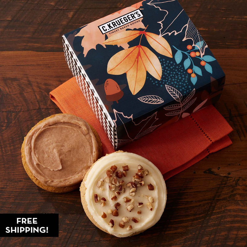 Fall Celebration Duo Cookie Gift Box - Iced Sampler