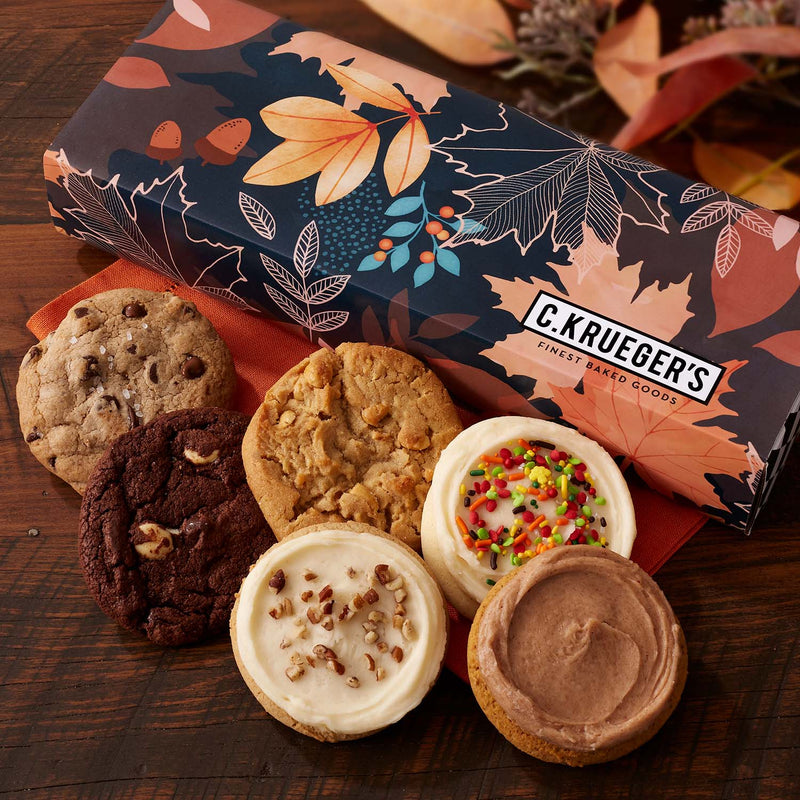 Fall Celebration Half Dozen Cookie Gift Box - Assorted Flavors