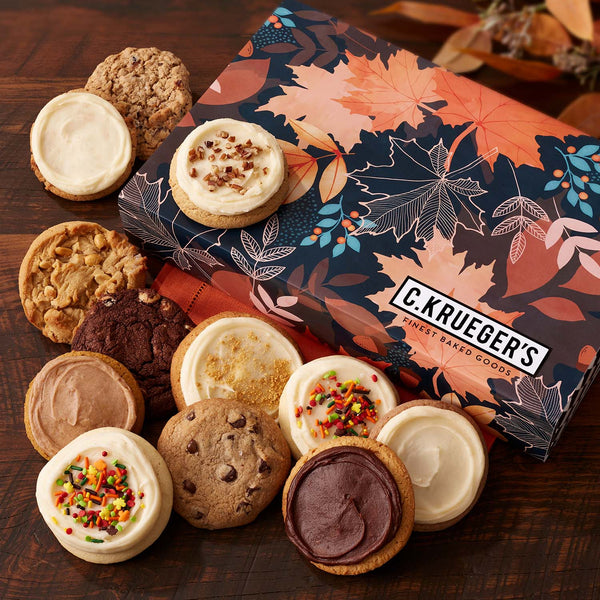 Fall Celebration One Dozen Cookie Gift Box - Assorted Flavors