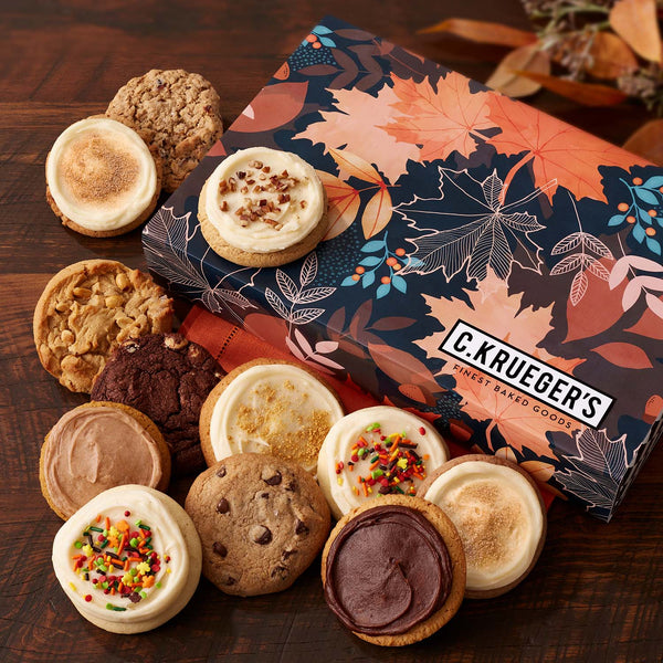 Fall Celebration Cookie Gift Boxes - Assorted Cookies
