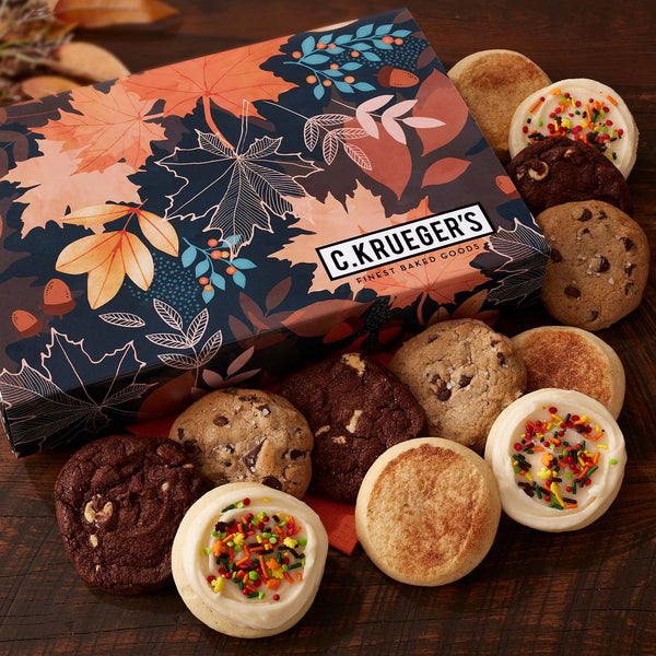 Fall Celebration One Dozen Cookie Gift Box - Select Your Flavors