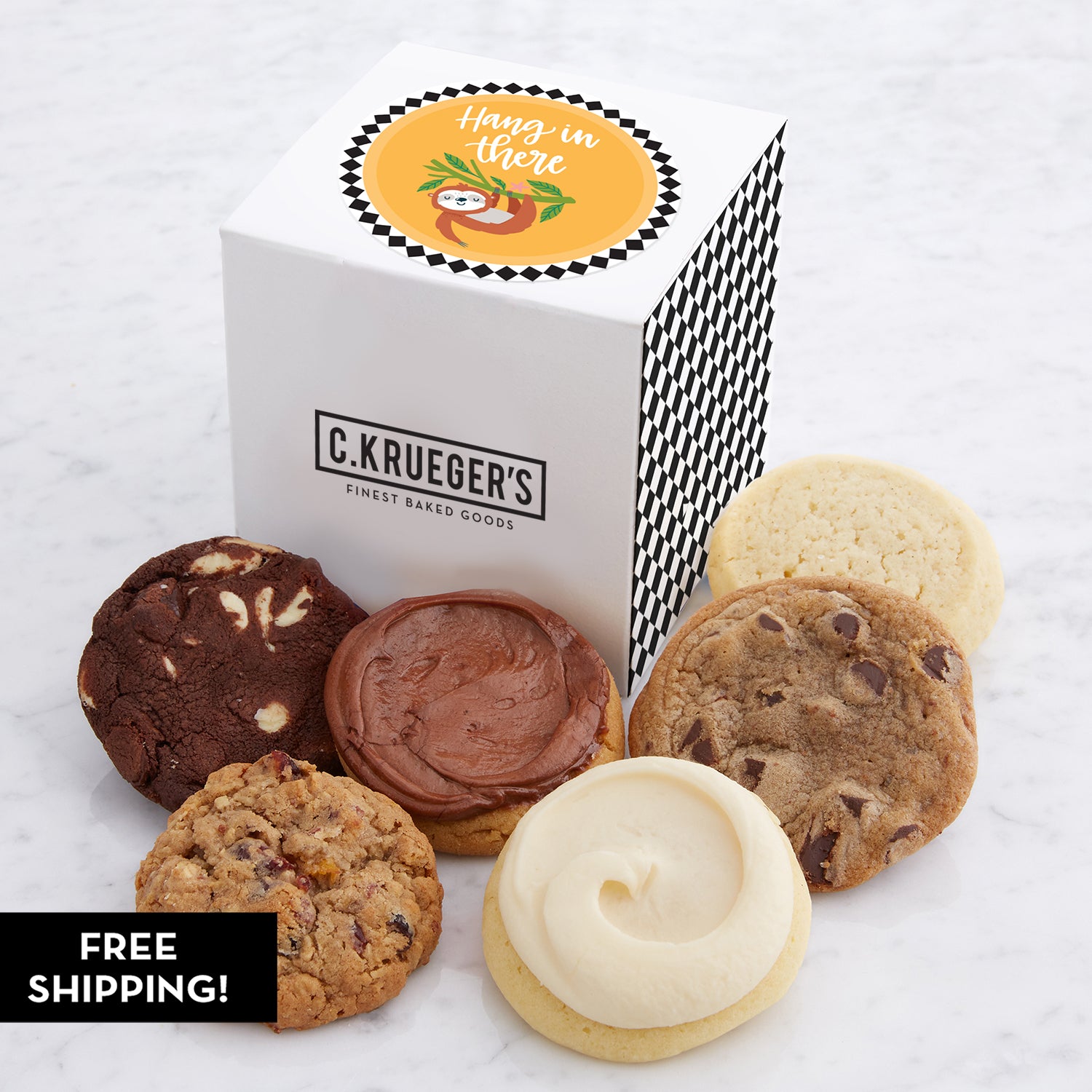 Hang In There Mini Cube Sampler - Assorted Mini Cookies – C.KRUEGER'S