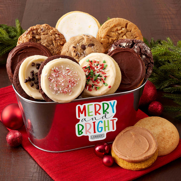 Merry & Bright Gift Pail - Assorted Cookies