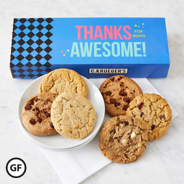 Gluten Free Thanks For Being Awesome Half Dozen Cookie Sampler