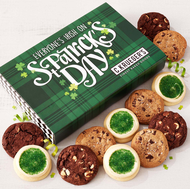 St. Patrick's Day Plaid Cookie Boxes - Select Your Cookies