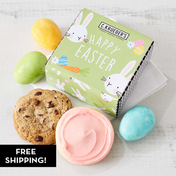 Spring Bunny Duo Cookie Gift - Assorted Cookies