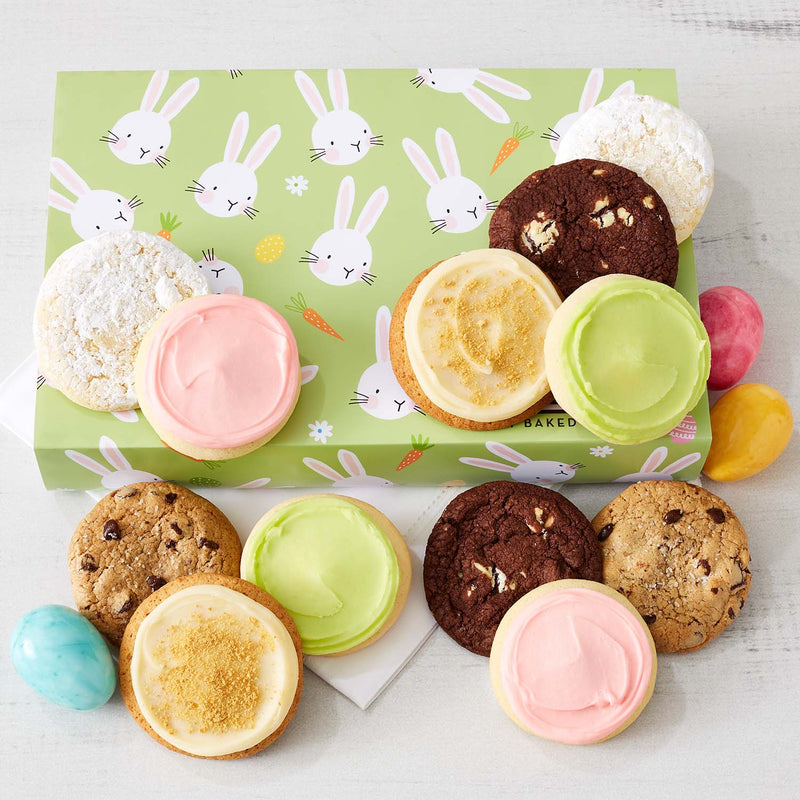 Spring Bunny Cookie Gift Boxes – Assorted Cookies