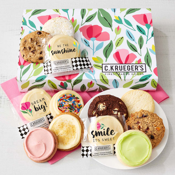 Summer Garden Cookie Gift Boxes - Assorted Cookies
