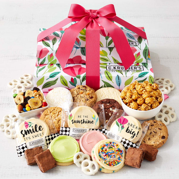 Spring Garden Grand Gift Stack - Cookies and Snacks