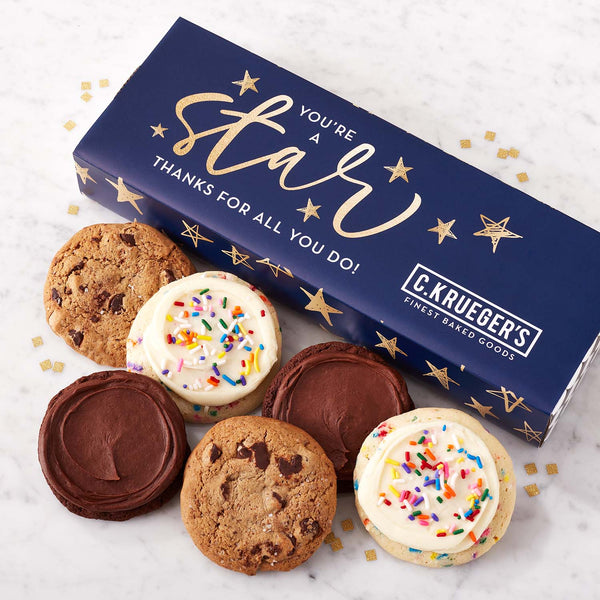 You’re a Star Half-Dozen Cookie Gift Box - Select Your Cookies