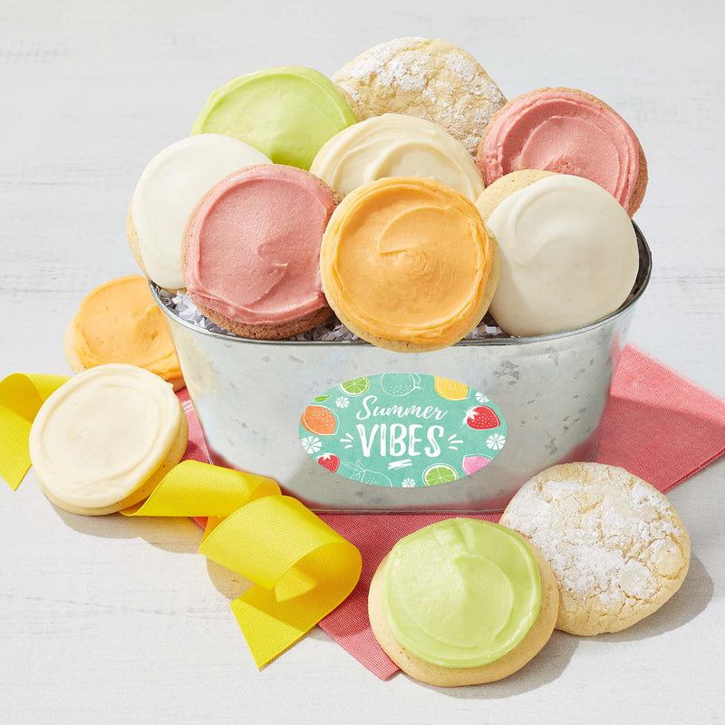 Summer Vibes Gift Pail - Assorted Summer Cookies